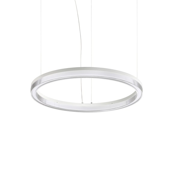 Ideal lux 364988 LED mennyezeti függőlámpa CROWN  | 31W integrált LED forrás | 2400lm | 3000K | lehúzható | a kábelen | fehér