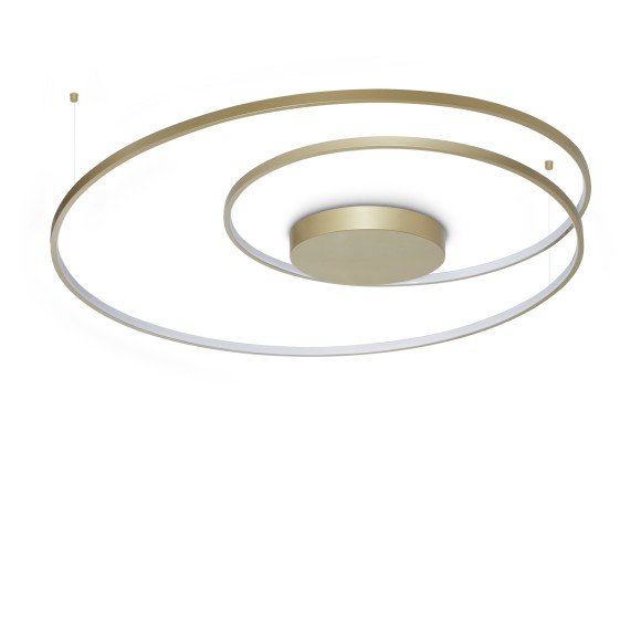 Ideal lux 365022 LED mennyezetre szerelhető lámpa OZ  | 75W integrált LED forrás | 4010lm | 3000K | bronz
