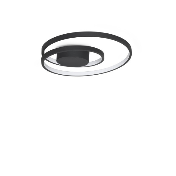 Ideal lux 365039 LED mennyezetre szerelhető lámpa OZ  | 38W integrált LED forrás | 1830lm | 3000K | fekete