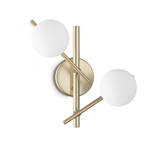 Ideal lux 365084 fali lámpa ATLAS  G9 | aranyszínű