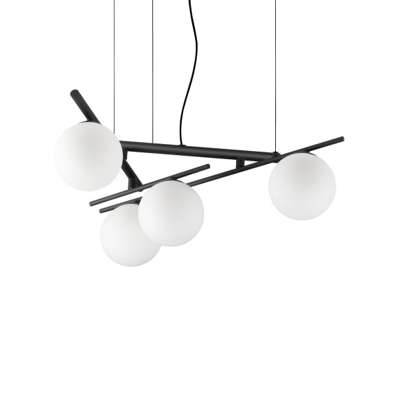 Ideal lux 365091 mennyezeti függőlámpa ATLAS  G9 | lehúzható | a kábelen | fekete