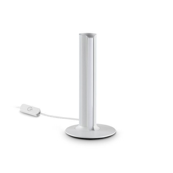 Ideal lux 366074 LED asztali lámpa DORICA  | 8W integrált LED forrás | 380lm | 3000K | kapcsolóval | fehér