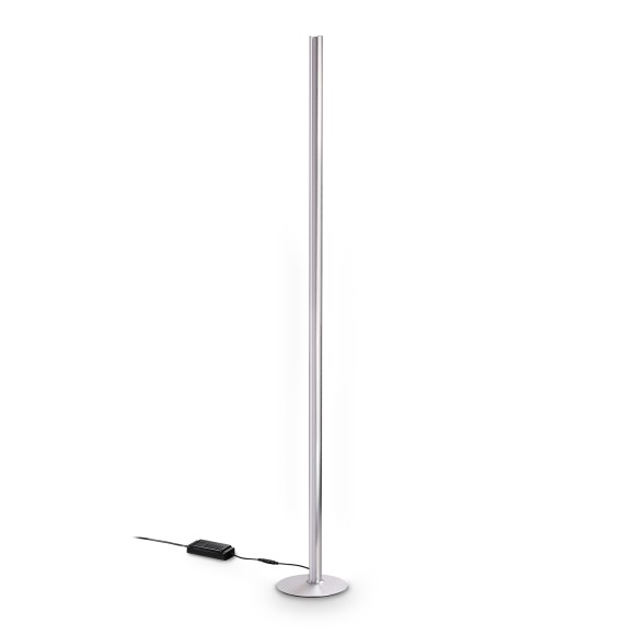 Ideal lux 366142 LED állólámpa DORICA  | 50W integrált LED forrás | 3160lm | 3000K | kapcsolóval | króm