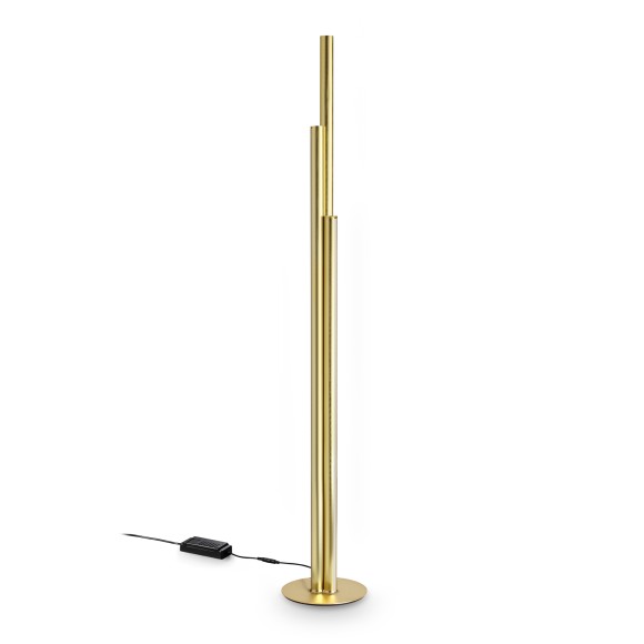 Ideal lux 366241 LED állólámpa DORICA  | 66W integrált LED forrás | 3180lm | 3000K | kapcsolóval | bronz
