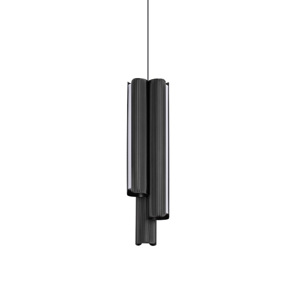 Ideal lux 366487 LED mennyezeti függőlámpa DORICA  | 27W integrált LED forrás | 1000lm | 3000K | lehúzható | a kábelen | fekete