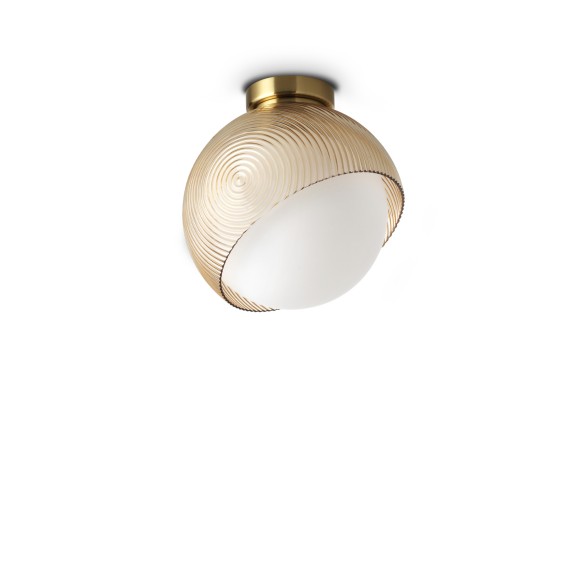 Ideal lux 366579 mennyezetre szerelhető lámpa BLOOM  E27 | bronz