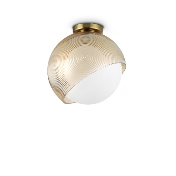 Ideal lux 366593 mennyezetre szerelhető lámpa BLOOM  E27 | bronz