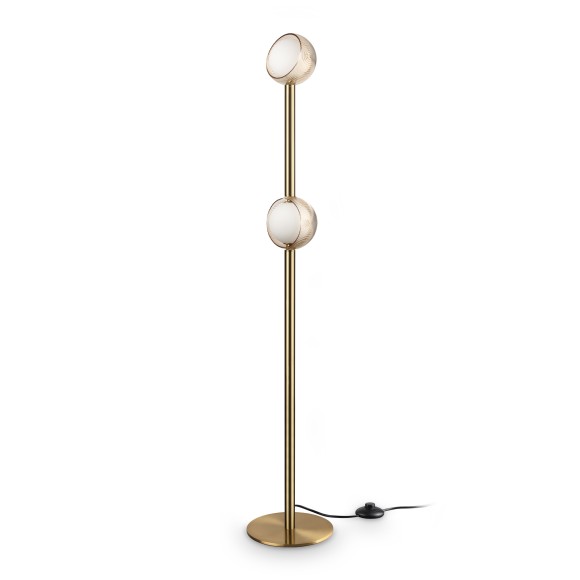 Ideal lux 366616 LED állólámpa BLOOM  | 11W integrált LED forrás | 960lm | 3000K | kapcsolóval | kapcsolóval | bronz