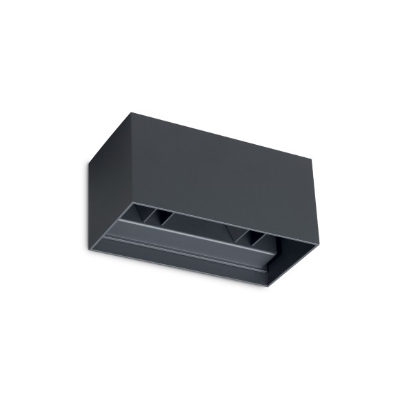 Ideal lux 366852 LED kültéri fali lámpa ATOM  | 25W integrált LED forrás | 1440lm | 4000K | antracit