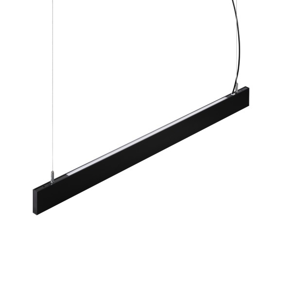 Ideal lux 367606 LED mennyezeti függőlámpa STEEL  | 38W integrált LED forrás | 3050lm | 3000K | lehúzható | a kábelen | fekete