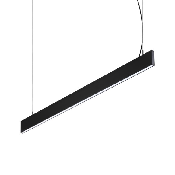 Ideal lux 369020 LED mennyezeti függőlámpa STEEL  | 29W integrált LED forrás | 2470lm | 4000K | lehúzható | a kábelen | fekete