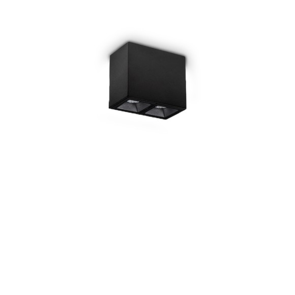 Ideal lux 369877 LED mennyezeti spotlámpa LIKA  | 6W integrált LED forrás | 250lm | 3000K | fekete