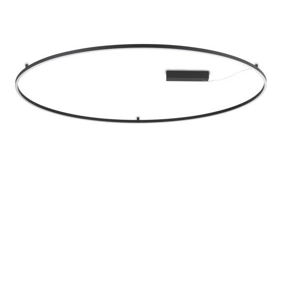 Ideal lux 370316 LED mennyezetre szerelhető lámpa ORACLE  | 81W integrált LED forrás | 3920lm | 3000K | fekete