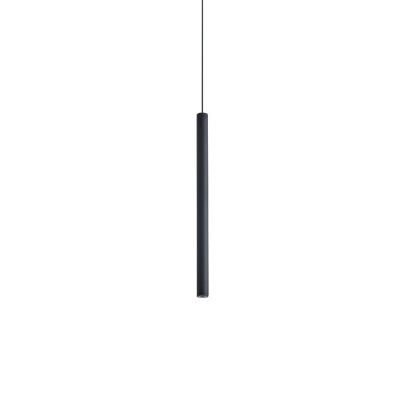 Ideal lux 370958 LED mennyezeti függőlámpa LOOK  | 4W integrált LED forrás | 180lm | 3000K | lehúzható | a kábelen | fekete