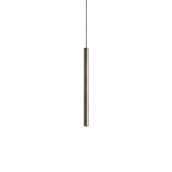 Ideal lux 371023 LED mennyezeti függőlámpa LOOK  | 4W integrált LED forrás | 180lm | 3000K | lehúzható | a kábelen | bronz