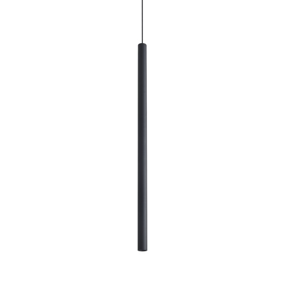 Ideal lux 371122 LED mennyezeti függőlámpa LOOK  | 12W integrált LED forrás | 660lm | 3000K | lehúzható | a kábelen | fekete