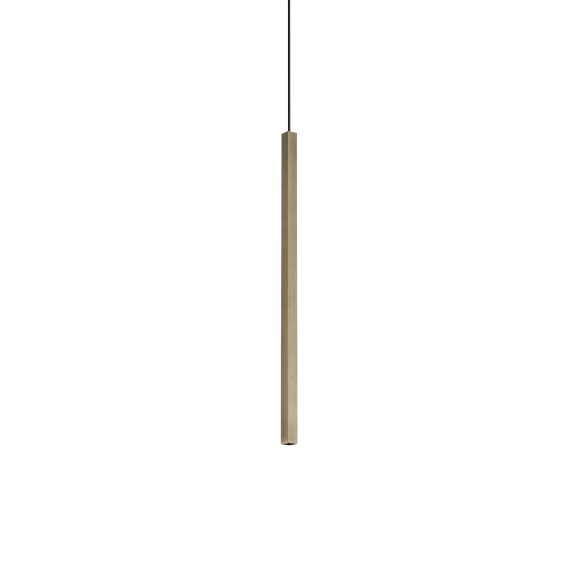 Ideal lux 371139 LED mennyezeti függőlámpa LOOK  | 4W integrált LED forrás | 180lm | 3000K | lehúzható | a kábelen | bronz