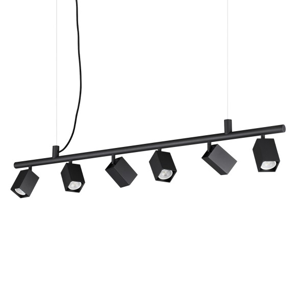 Ideal lux 371412 mennyezeti függőlámpa DYNAMITE  GU10 | lehúzható | a kábelen | fekete