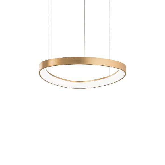 Ideal lux 372143 LED mennyezeti függőlámpa GEMINI  | 36W integrált LED forrás | 2660lm | 4000K | lehúzható | a kábelen | bronz
