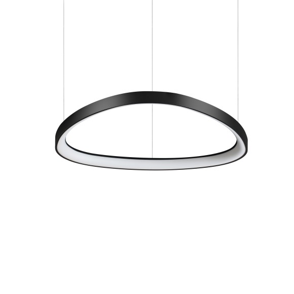 Ideal lux 372167 LED mennyezeti függőlámpa GEMINI  | 47W integrált LED forrás | 2980lm | 4000K | lehúzható | a kábelen | fekete