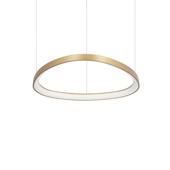 Ideal lux 372174 LED mennyezeti függőlámpa GEMINI  | 47W integrált LED forrás | 3470lm | 4000K | lehúzható | a kábelen | bronz