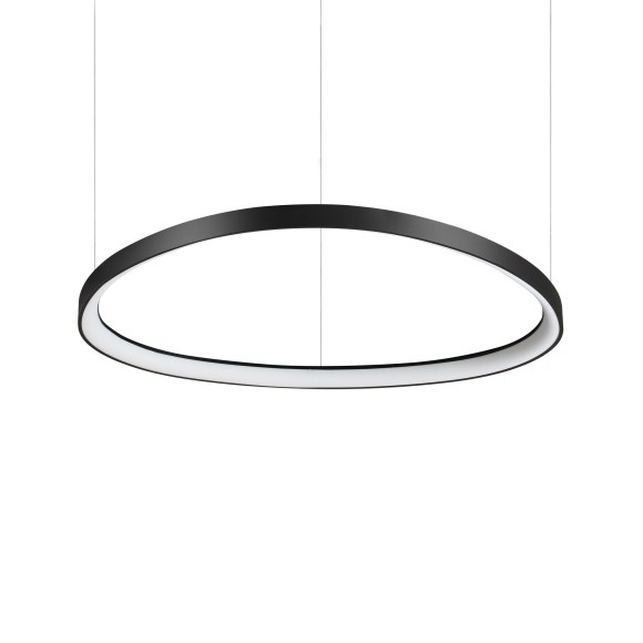 Ideal lux 372198 LED mennyezeti függőlámpa GEMINI  | 56W integrált LED forrás | 3620lm | 4000K | lehúzható | a kábelen | fekete