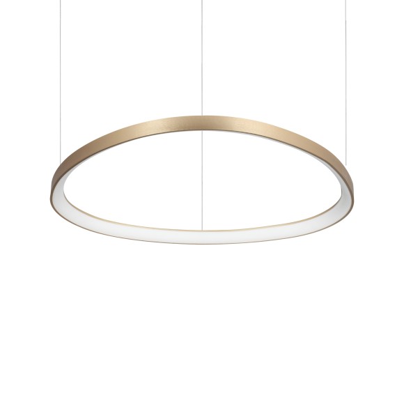 Ideal lux 372204 LED mennyezeti függőlámpa GEMINI  | 56W integrált LED forrás | 4510lm | 4000K | lehúzható | a kábelen | bronz