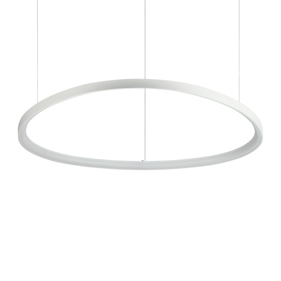 Ideal lux 372211 LED mennyezeti függőlámpa GEMINI  | 78W integrált LED forrás | 6530lm | 4000K | lehúzható | a kábelen | fehér