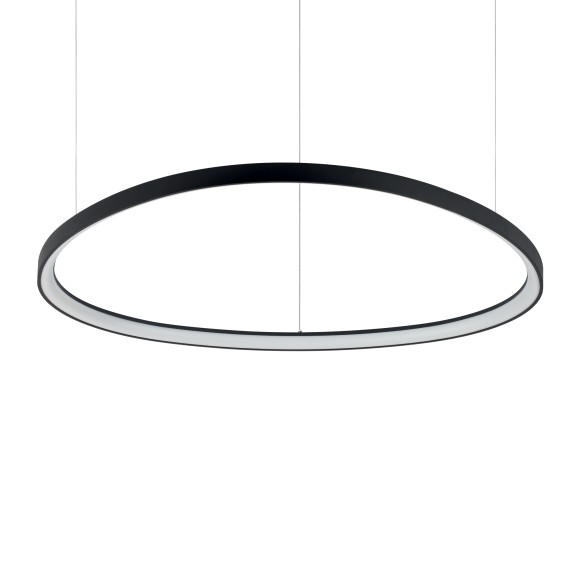 Ideal lux 372228 LED mennyezeti függőlámpa GEMINI  | 78W integrált LED forrás | 4500lm | 4000K | lehúzható | a kábelen | fekete