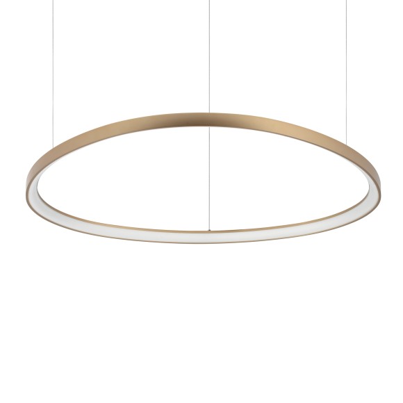 Ideal lux 372235 LED mennyezeti függőlámpa GEMINI  | 78W integrált LED forrás | 5430lm | 4000K | bronz