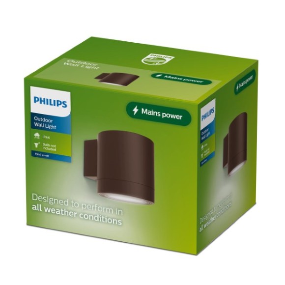 Philips 8721103104939 kültéri fali lámpa Fylx GU10 | barna