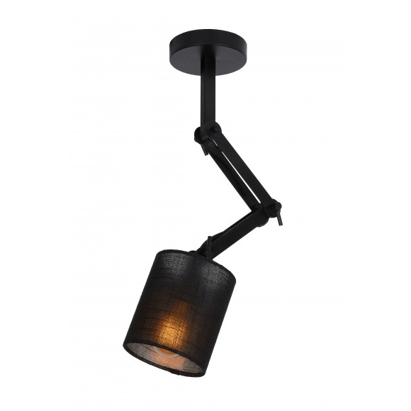 Lucide 45192/81/30 mennyezetre szerelhető lámpa Tampa 1x40W | E27 - fekete, állítható, szabályozható