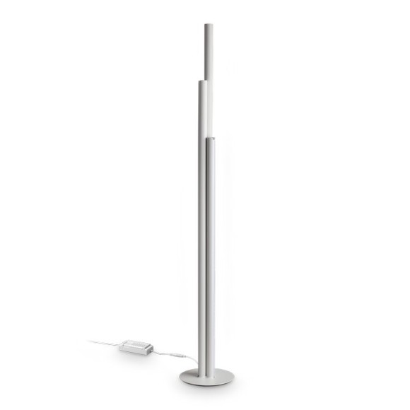 Ideal lux 366227 LED állólámpa DORICA  | 66W integrált LED forrás | 3840lm | 3000K | kapcsolóval | fehér