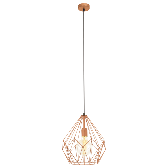 Eglo VINTAGE 49258 Függőlámpa CARLTON réz 1X60W