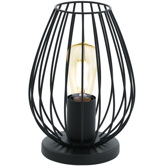 Eglo VINTAGE 49481 Asztali lámpa NEWTOWN fekete E27 1x60W