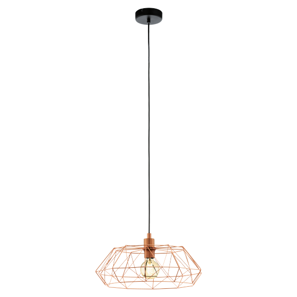 Eglo VINTAGE 49488 Függőlámpa CARLTON 2 réz E27 1x60W