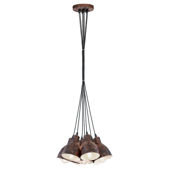 Eglo VINTAGE 49494 Függőlámpa Priddy 1 réz E27 7x60W