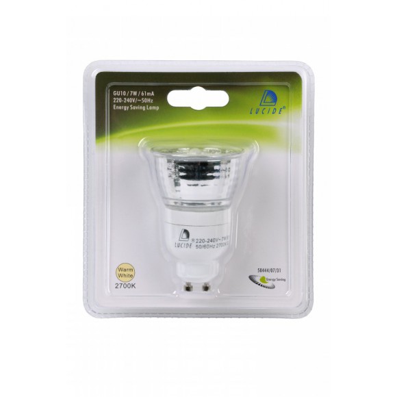 izzó Lucide CFL BULB 50444/07/31 1x7W GU10 - energiatakarékos