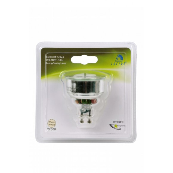 izzó Lucide CFL BULB 50445/08/31 1x8W GU10 - energiatakarékos