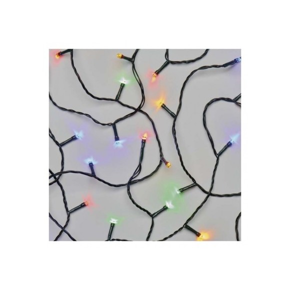 Emos D4AM09 karácsonyi fényfüzér Classic 18m 180 LED | 6W | IP44 - többszínű, időzítő, zöld