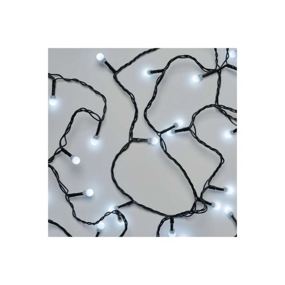 Emos D5AC04 karácsonyi fényfüzér Cherry 30m 300 LED | 6W | IP44 - időzítő, hideg fehér, zöld
