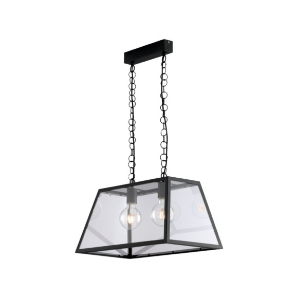 Luce Ambiente Design I-LEXINGTON-S2 mennyezeti függőlámpa LEXINGTON | 2×60W E27 | fekete