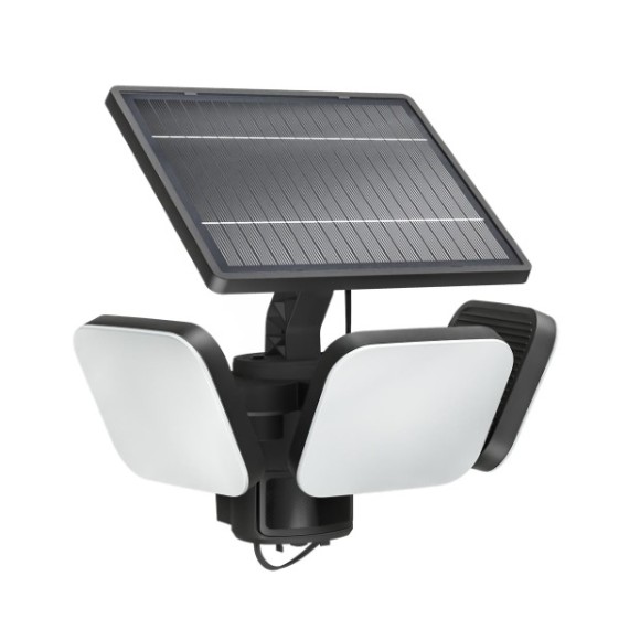 Philips 8721103105431 LED napelemes kültéri fali lámpa Zyren  | 25W integrált LED forrás | 4000lm | 3000K | fekete