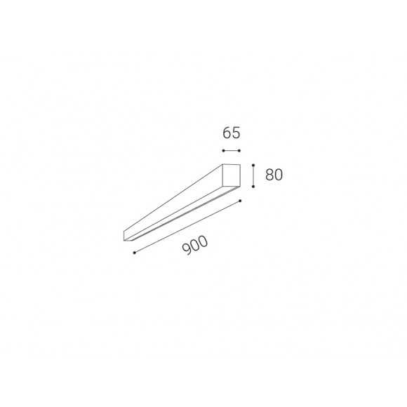 LED2 1310151D LED mennyezeti lámpa Lino 90 P 1x12-20W | 1320-2200lm | 3000K/3500K/4000K | CCT - szabályozható, fehér