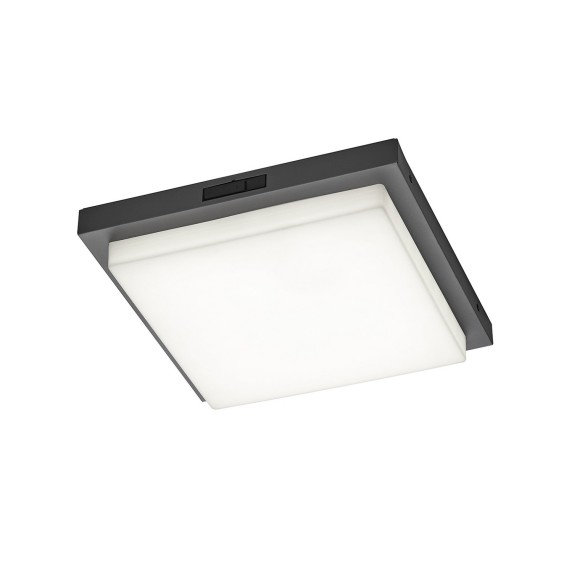 Trio T630369242 LED mennyezetre szerelhető lámpa BERMEJO  | 14W integrált LED forrás | 1x1450lm | 2300+3000+4000K | mozgásérzékelő | antracit