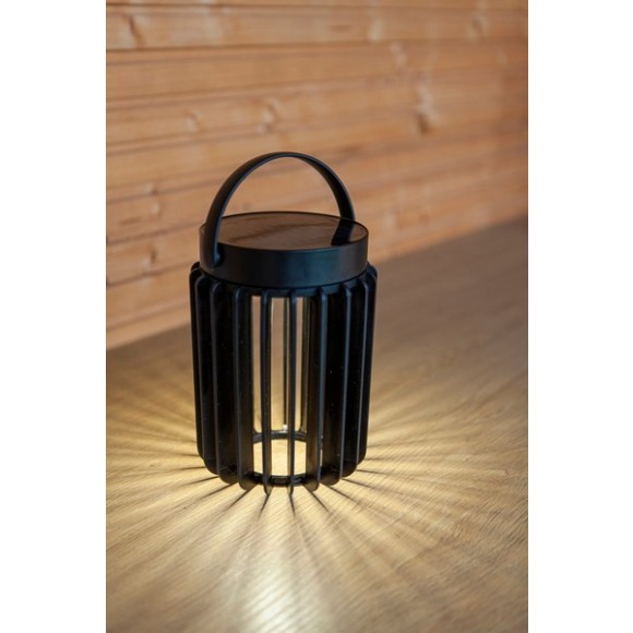 Lutec 6933701330 LED kerti napelemes lámpa Kozy 1x2,8W | 300lm | 4000K | IP44 - USB, fekete