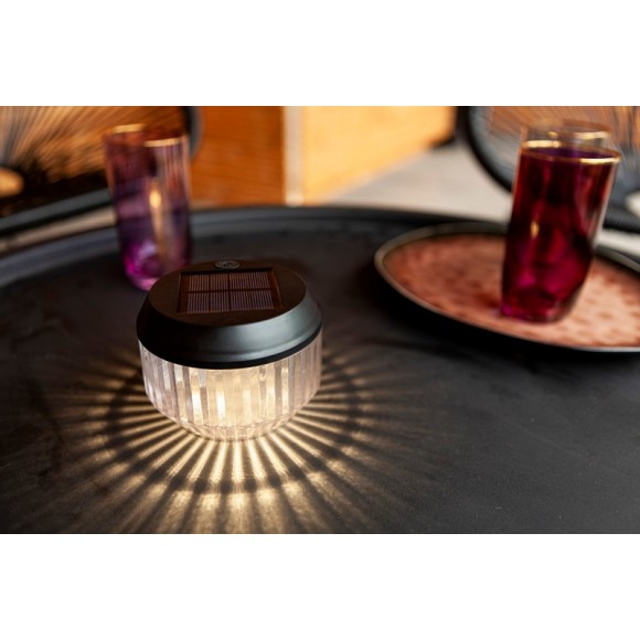 Lutec 6938602330 LED kerti napelemes lámpa Diva 1x0,11W | 13lm | 4000K | IP44 - fekete