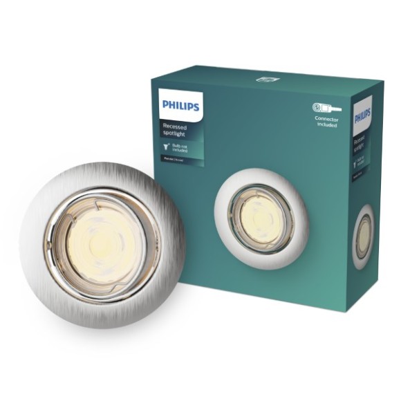 Philips 8720169392649 süllyeszthető lámpakeret Peridot  GU10 | króm