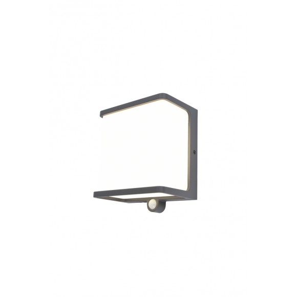 Lutec 6943701125 LED napelemes kültéri fali lámpa Doblo 1x12W | 1000lm | 4000K | IP44 - szürke