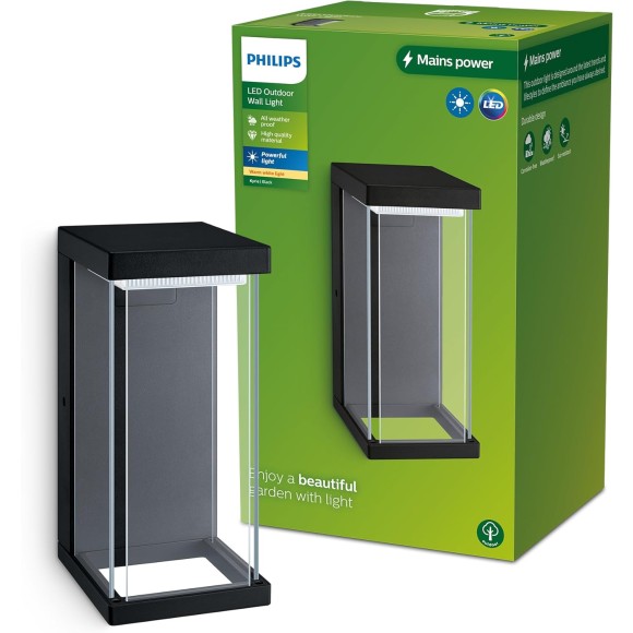 Philips 8720169266759 LED kültéri fali lámpa Kyrie | 12W integrált LED forrás | 1500lm | 2700K